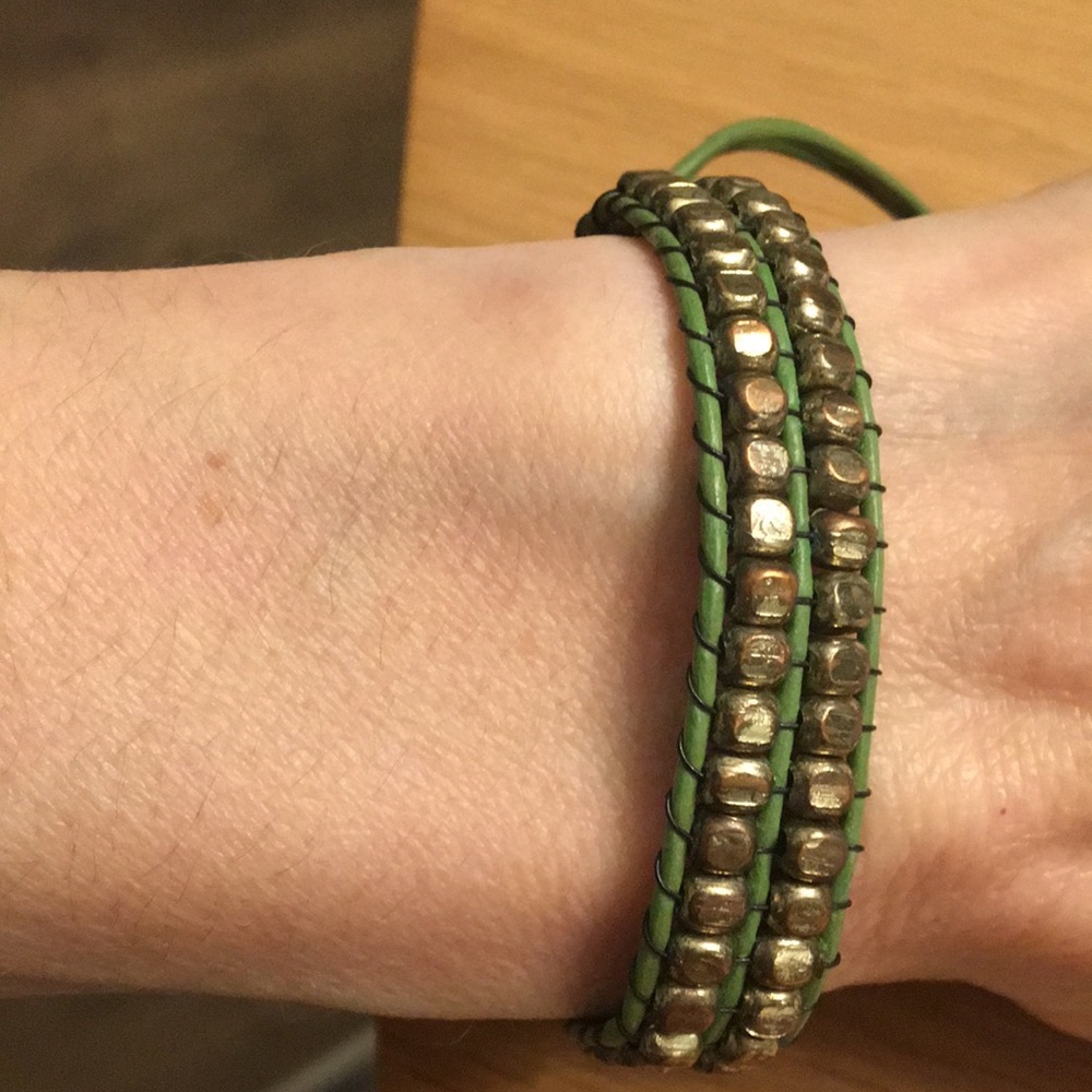 Copper & Leather Bracelet from The Lake Shrine in Pacific Palisades, California